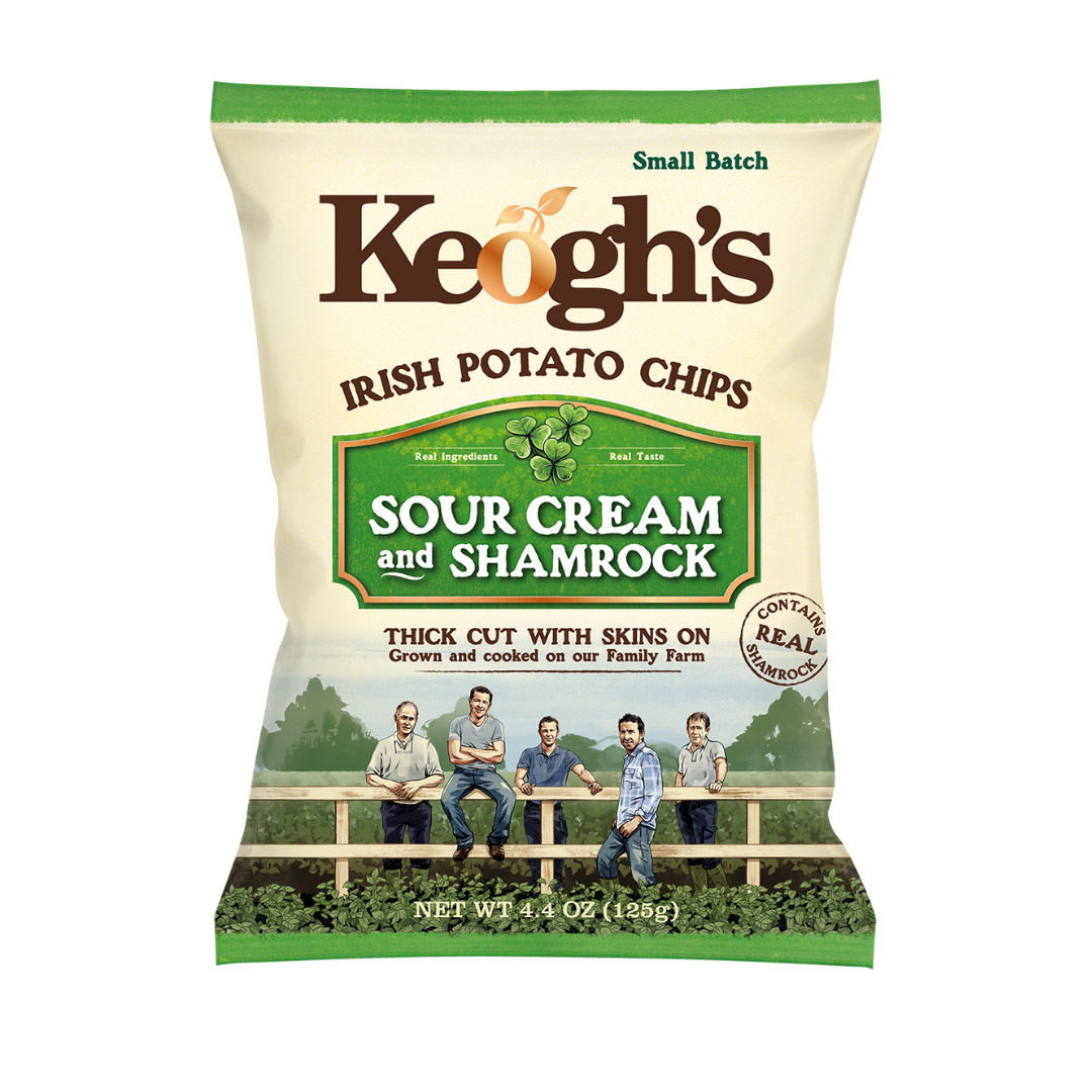 Keogh's Sour Cream & Shamrock Irish Potato Chips Feast